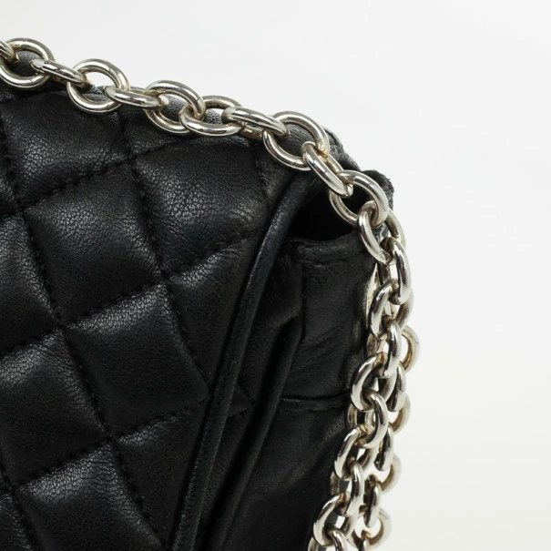Carolina Herrera Black Quilted Flap Bag Women