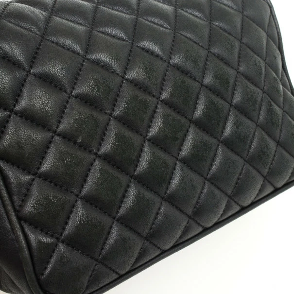 Carolina Herrera Black Quilted Flap Bag Women