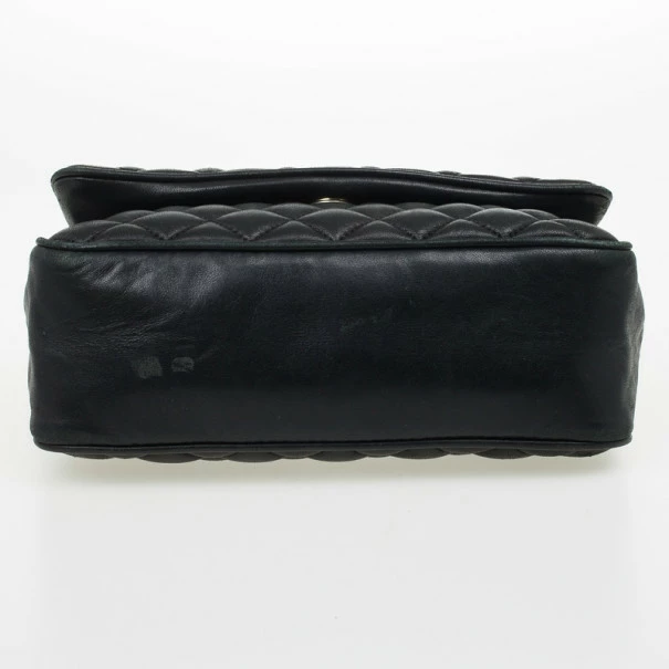 Carolina Herrera Black Quilted Flap Bag Women