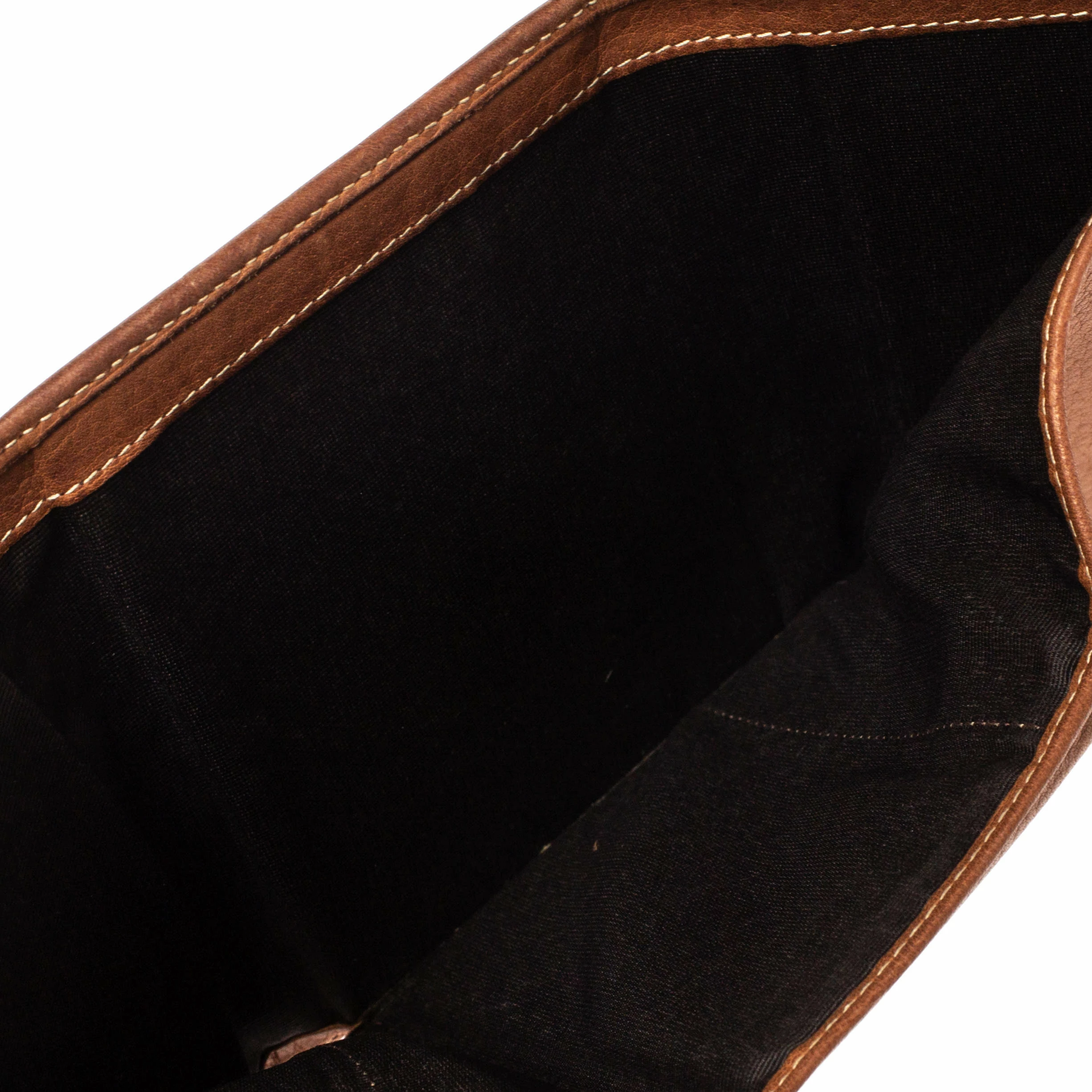 Carolina Herrera Brown Embossed Leather Trifold Compact Wallet Women