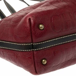 Carolina Herrera Burgundy Monogram Leather Shopper Tote Women 22 Carolina Herrera Burgundy Monogram Leather Shopper Tote Women -Carolina Herrera Shop luxury women carolina herrera used handbags p310706 002