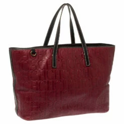 Carolina Herrera Burgundy Monogram Leather Shopper Tote Women 14 Carolina Herrera Burgundy Monogram Leather Shopper Tote Women -Carolina Herrera Shop luxury women carolina herrera used handbags p310706 006