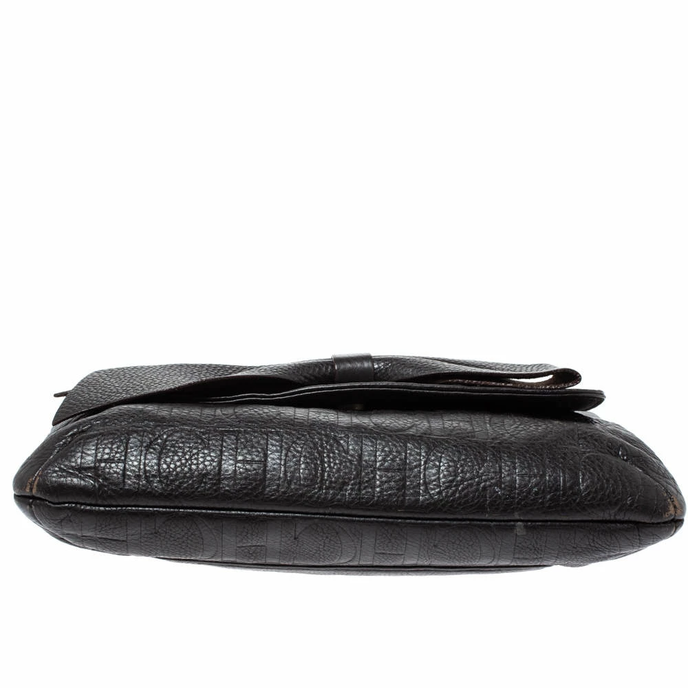 Carolina Herrera Dark Brown Leather Audrey Shoulder Bag Women