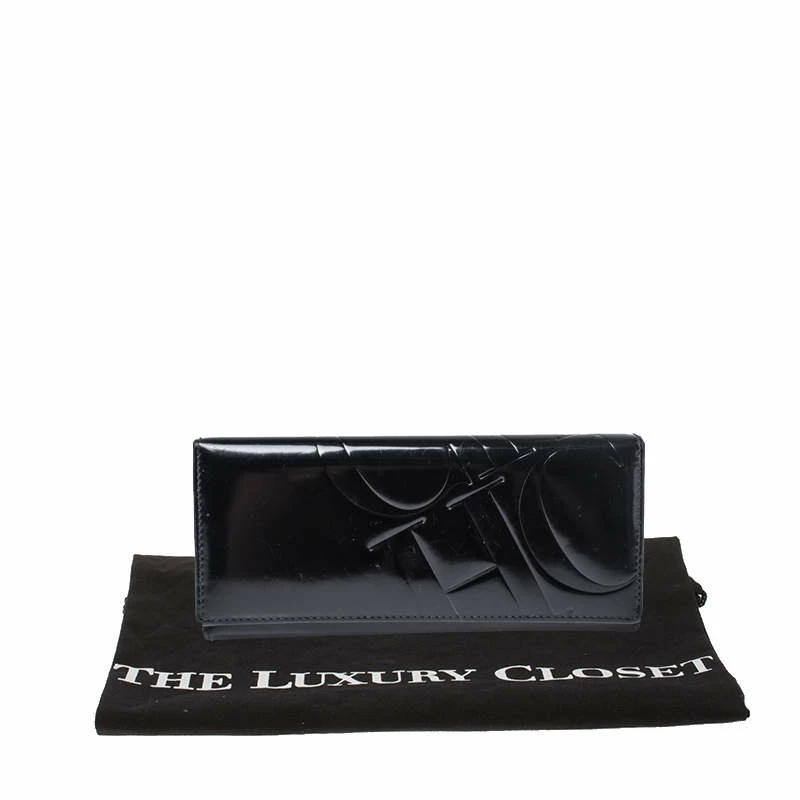 Carolina Herrera Black Patent Leather Continental Wallet Women 9 Carolina Herrera Black Patent Leather Continental Wallet Women - Image 9