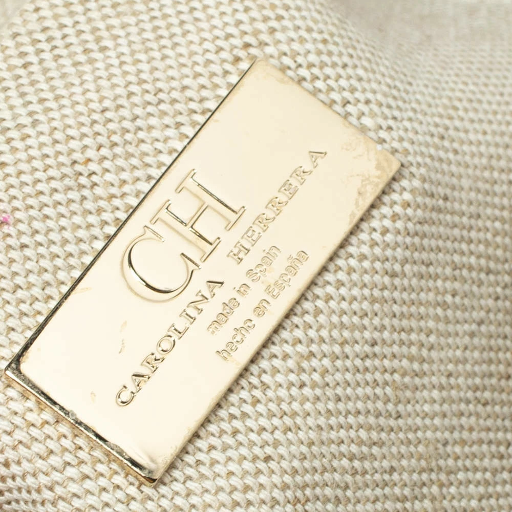 Carolina Herrera Signature Coated Canvas Inro Clutch Women - Brown