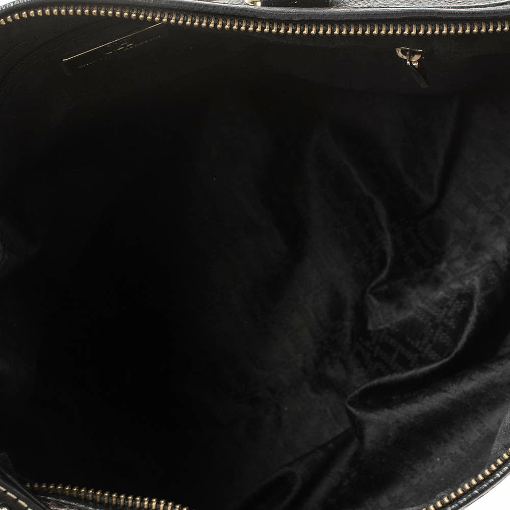 Carolina Herrera Black Leather CHCH Logo Tote Women