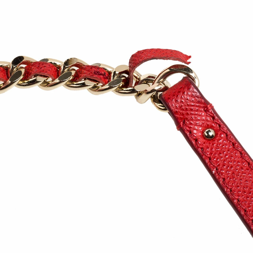 Carolina Herrera Navy Blue Leather Flap Shoulder Bag Women