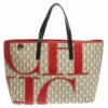 Carolina Herrera Multicolor Monogram Canvas And Leather Shopper Tote Women