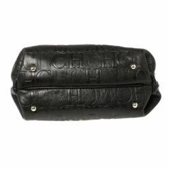 Carolina Herrera Black Monogram Leather Satchel Women 16 Carolina Herrera Black Monogram Leather Satchel Women -Carolina Herrera Shop luxury women carolina herrera used handbags p357403 010
