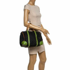 Alternative view of Carolina Herrera Multicolor Signature Canvas And Leather Andy Boston Bag Women