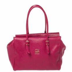 Carolina Herrera Fuchsia Leather Satchel Women - Pink
