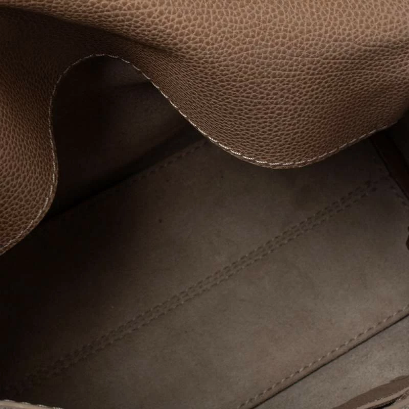 Carolina Herrera Beige Leather Minueto Top Handle Bag Women