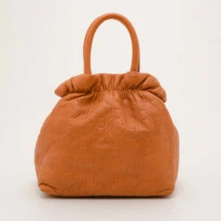 Carolina Herrera Orange Pleated Bag Women -Carolina Herrera Shop luxury women carolina herrera used handbags p37316 0004