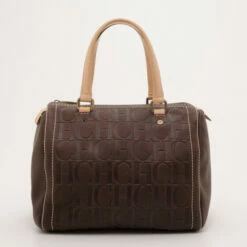 Carolina Herrera Brown Andy Boston Bag Women