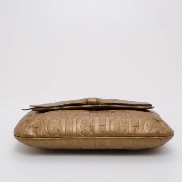 Carolina Herrera Audrey Bronze Bow Handbag Women - Gold,metallic