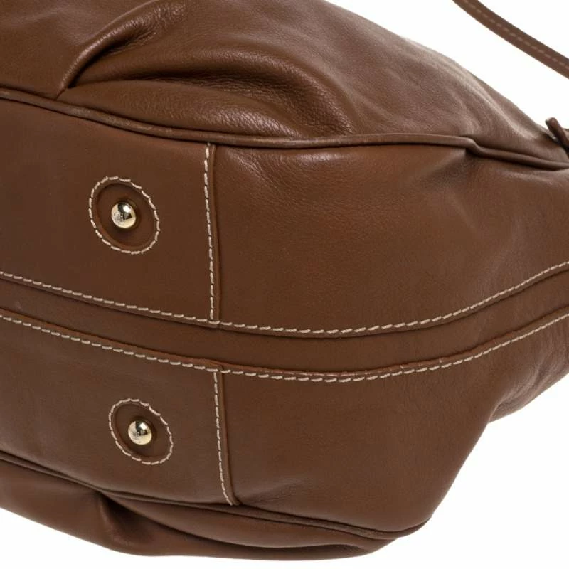 Carolina Herrera Brown Leather Hobo Women