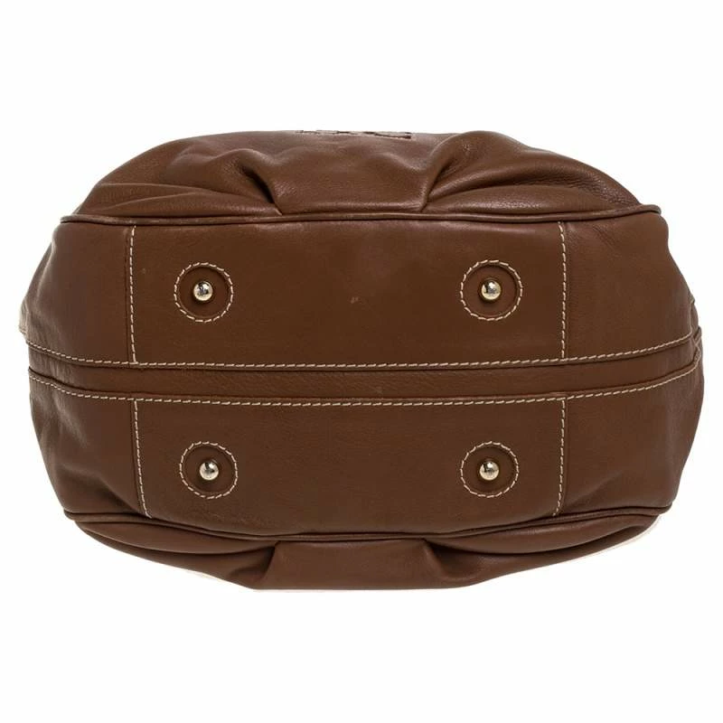 Carolina Herrera Brown Leather Hobo Women