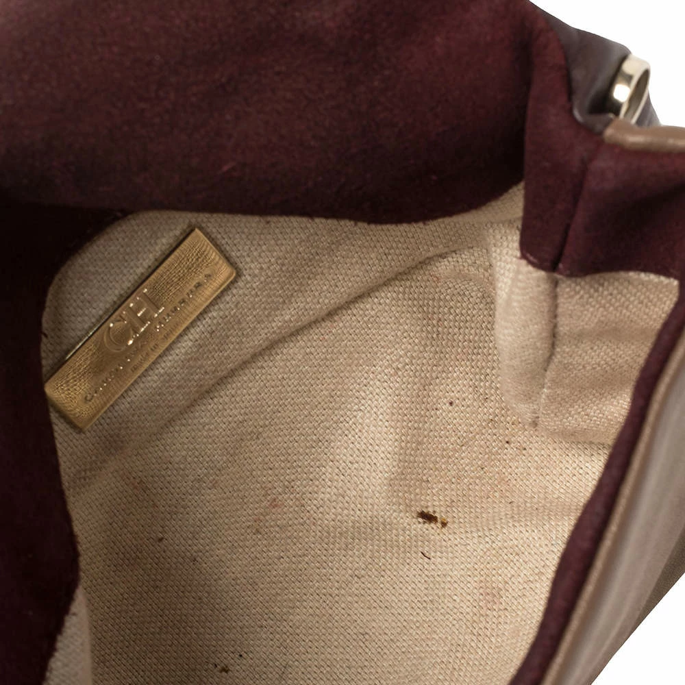 Carolina Herrera Bicolor Leather Top Handle Bag Women - Brown