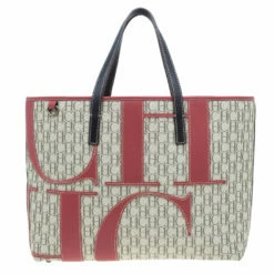 Carolina Herrera Beige Canvas Shopper Tote Women