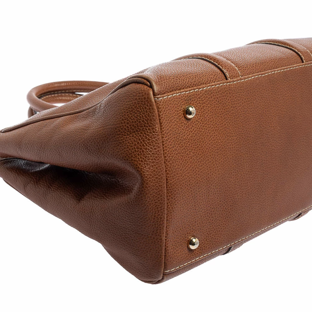 Carolina Herrera Brown Leather Matteo Tote Women