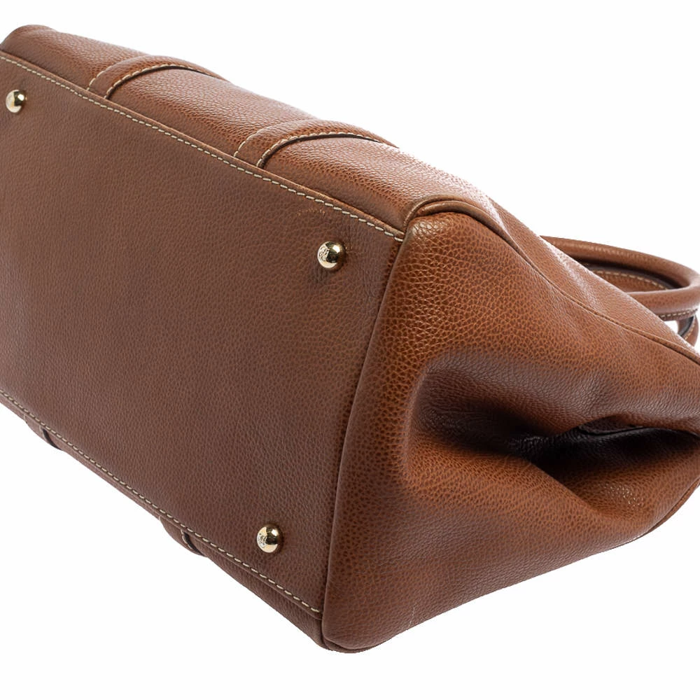 Carolina Herrera Brown Leather Matteo Tote Women