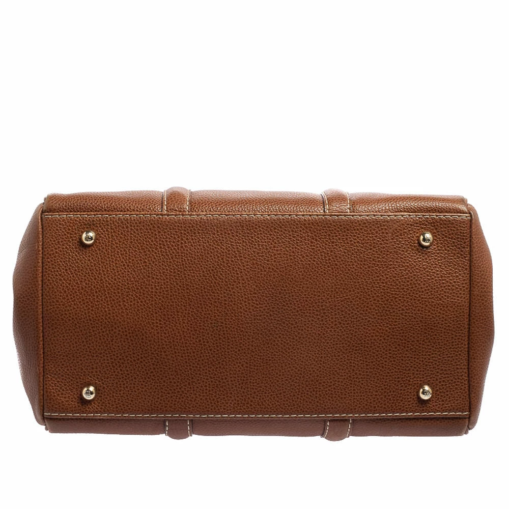 Carolina Herrera Brown Leather Matteo Tote Women