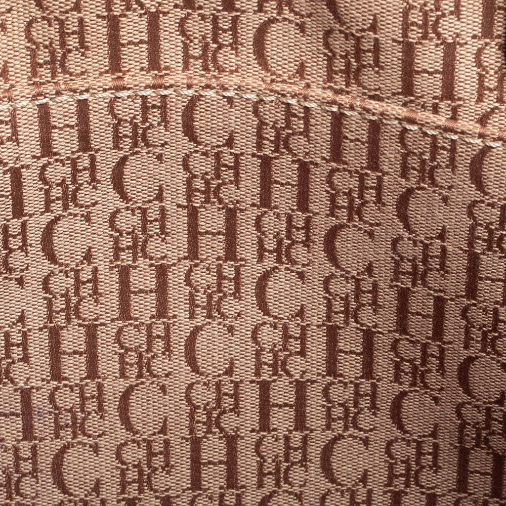 Carolina Herrera Pink Monogram Leather Tote Women 8 Carolina Herrera Pink Monogram Leather Tote Women - Image 8