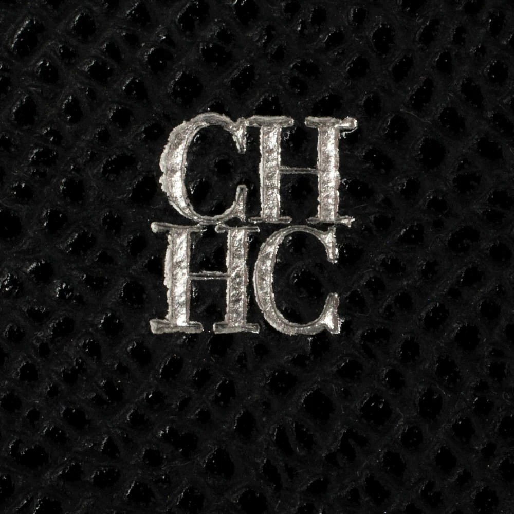 Carolina Herrera Black/Red Leather Card Holder Women