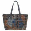 Carolina Herrera Multicolor Perforated Leather Tote Bag Women