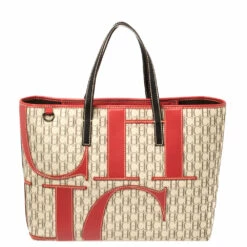 Carolina Herrera Multicolor Monogram Canvas And Leather Tote Women