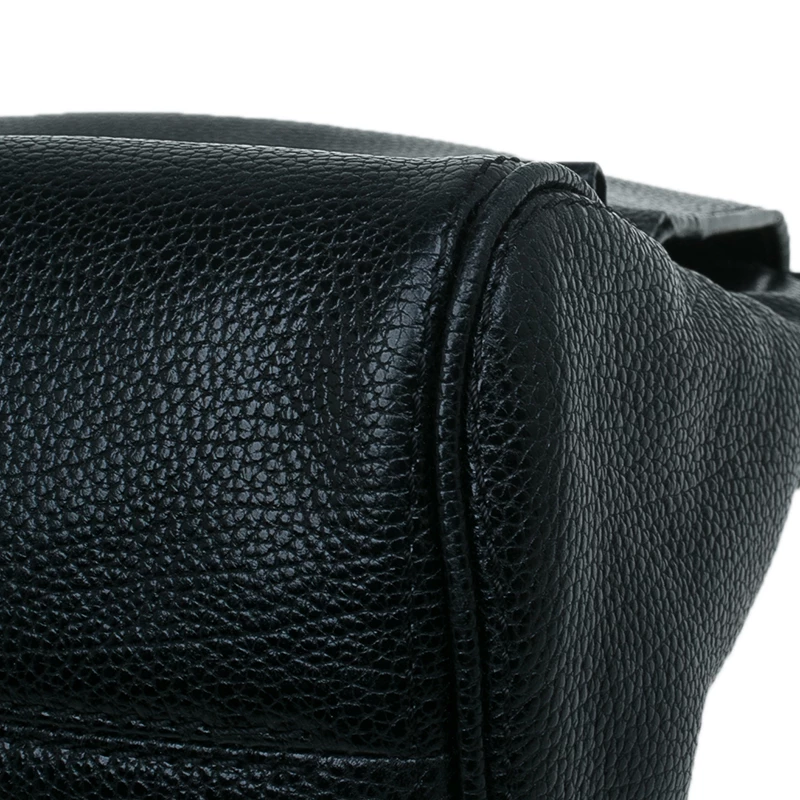 Carolina Herrera Black Leather Minueto Flap Bag Women