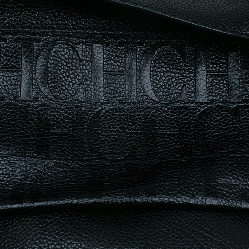 Carolina Herrera Black Leather Minueto Flap Bag Women