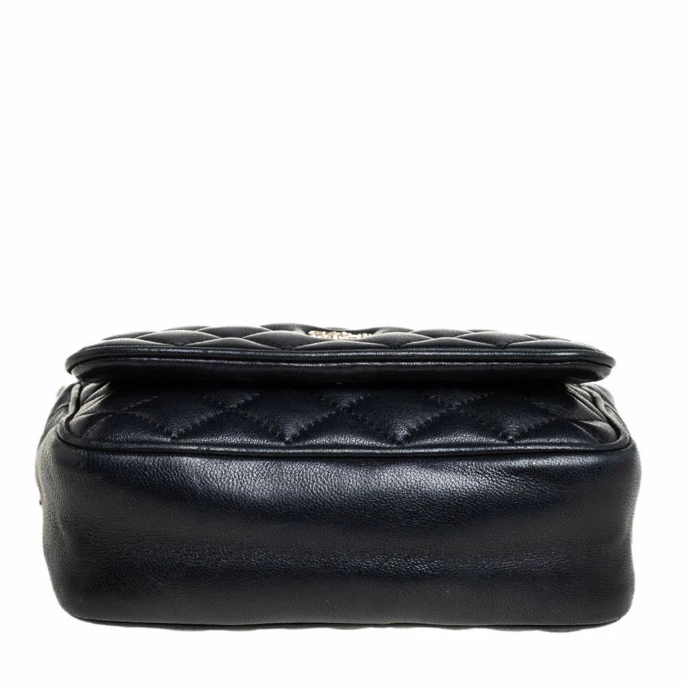 Carolina Herrera Quilted Leather Chain Crossbody Bag Women - Black