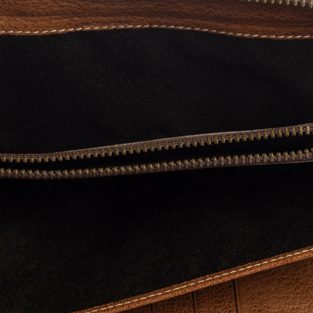 Carolina Herrera Brown Leather Zip Around Wallets Women