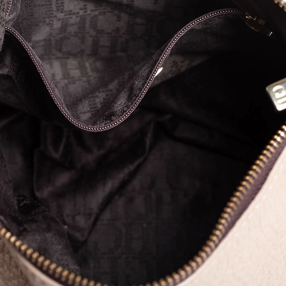 Carolina Herrera Beige Leather Chain Tassel Shoulder Bag Women