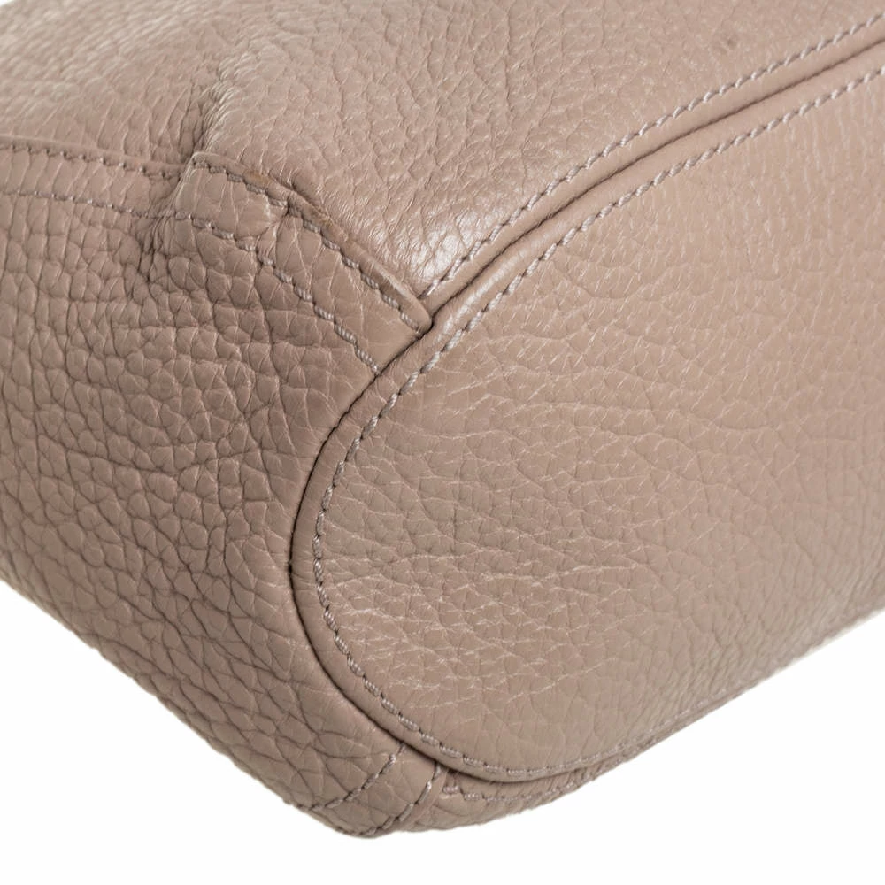 Carolina Herrera Beige Leather Chain Tassel Shoulder Bag Women