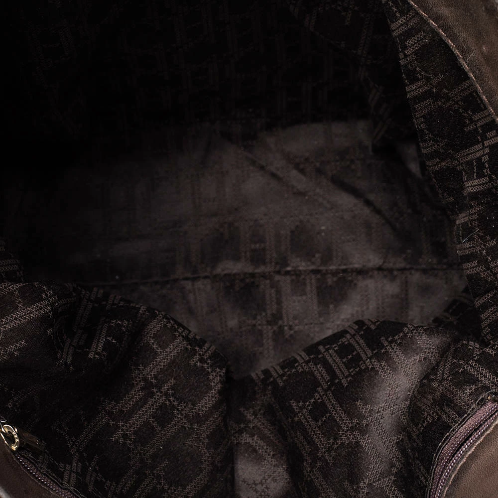 Carolina Herrera Brown Quilted Leather Tote Women