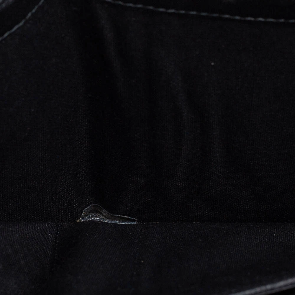 Carolina Herrera Black Quilted Leather Trifold Wallet Women