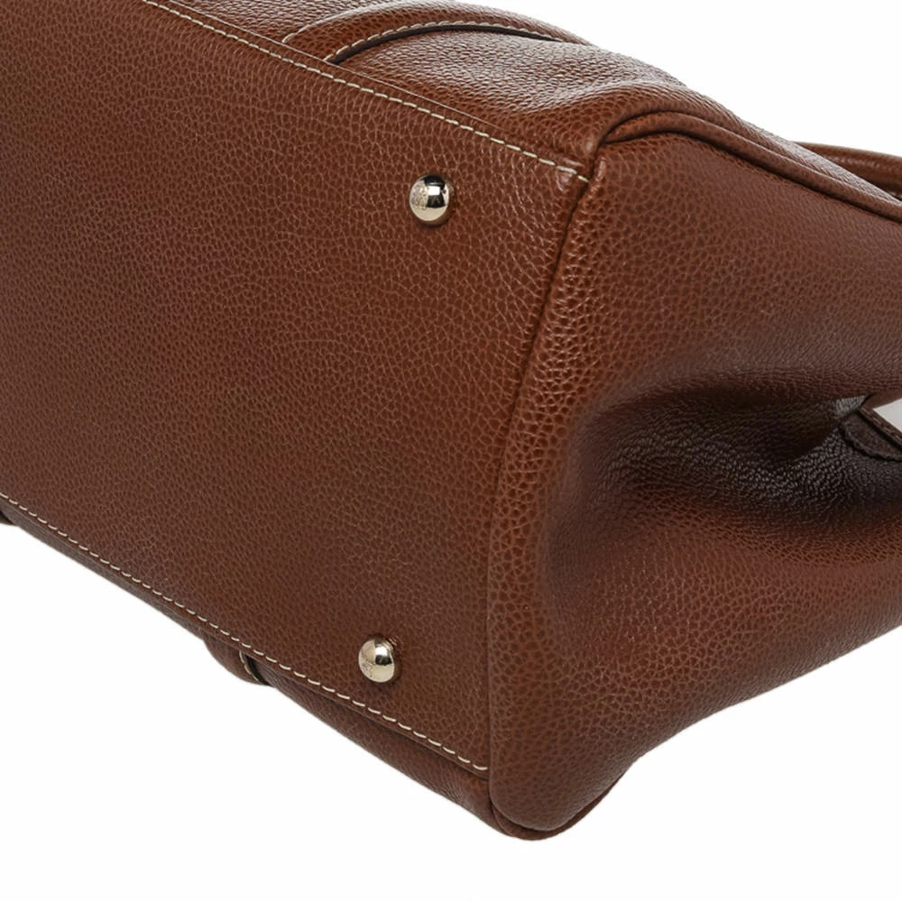 Carolina Herrera Brown Leather Matteo Tote Women