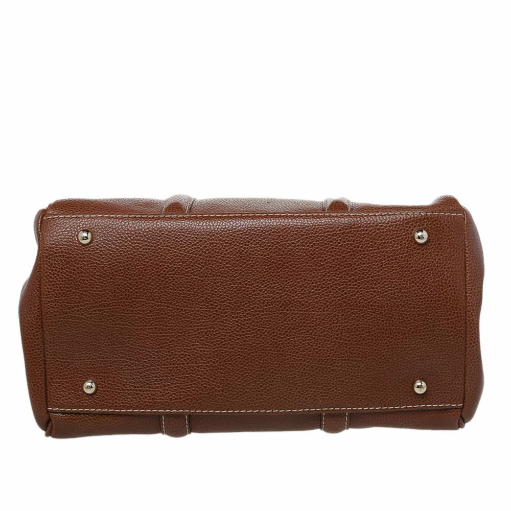 Carolina Herrera Brown Leather Matteo Tote Women