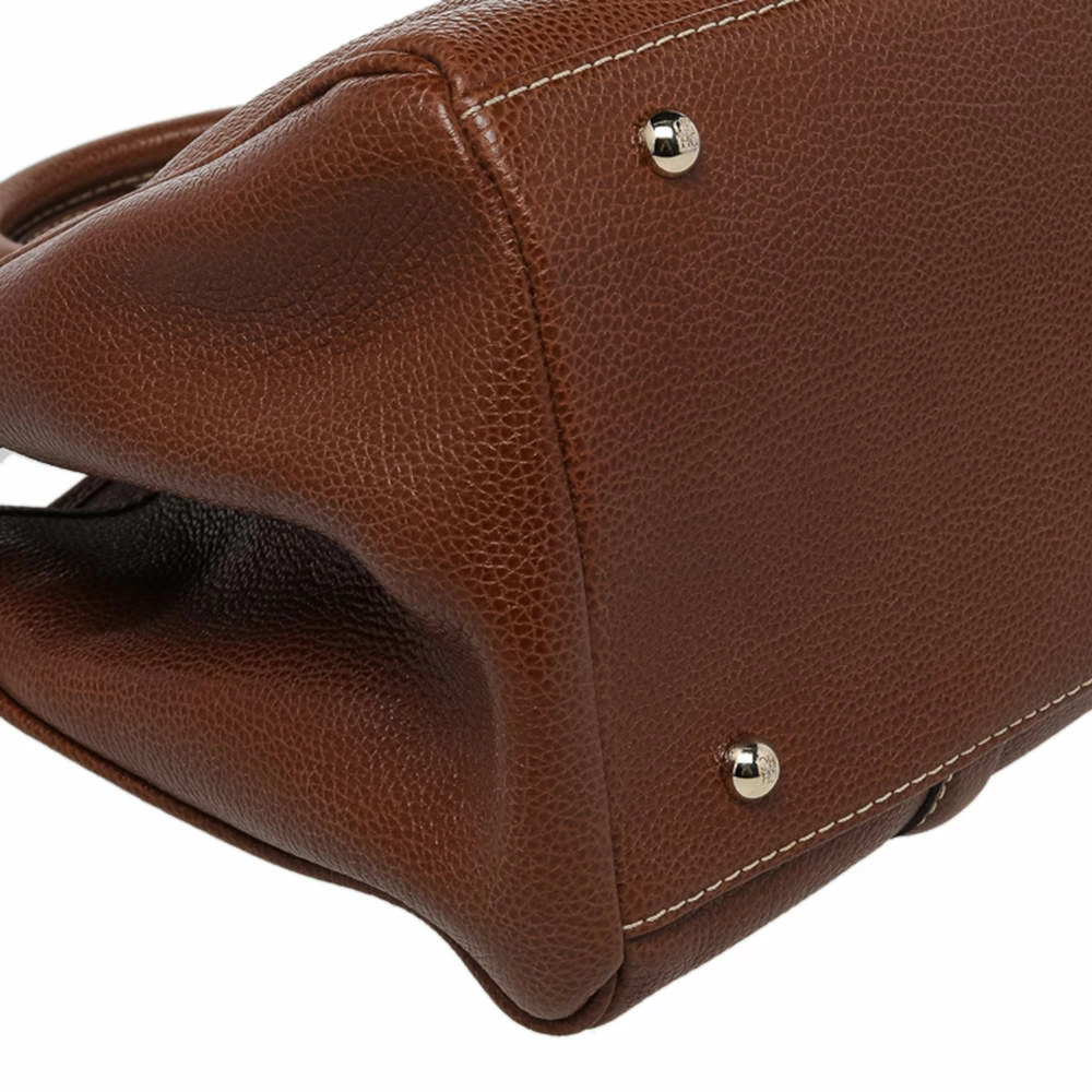 Carolina Herrera Brown Leather Matteo Tote Women