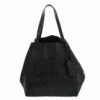 Carolina Herrera Black Monogram Leather Matryoshka Tote Women