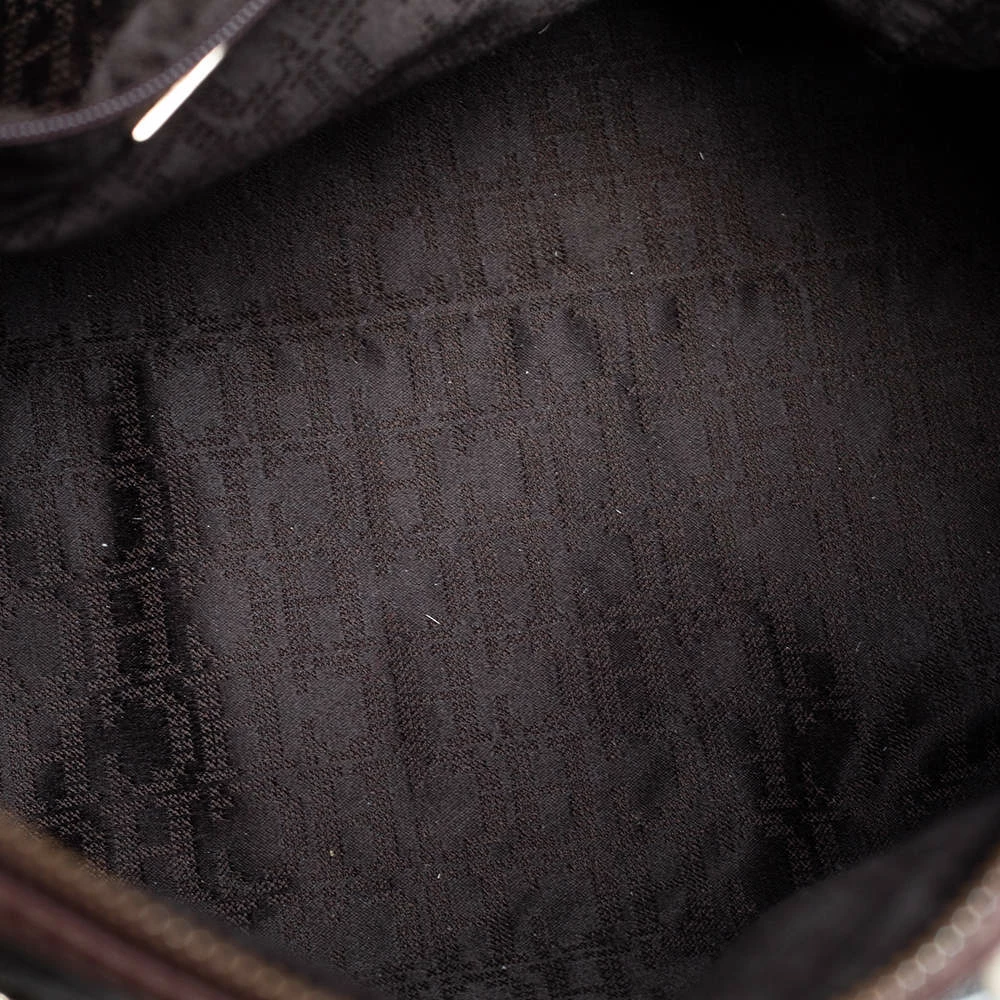 Carolina Herrera Brown Grained Leather Boston Bag Women