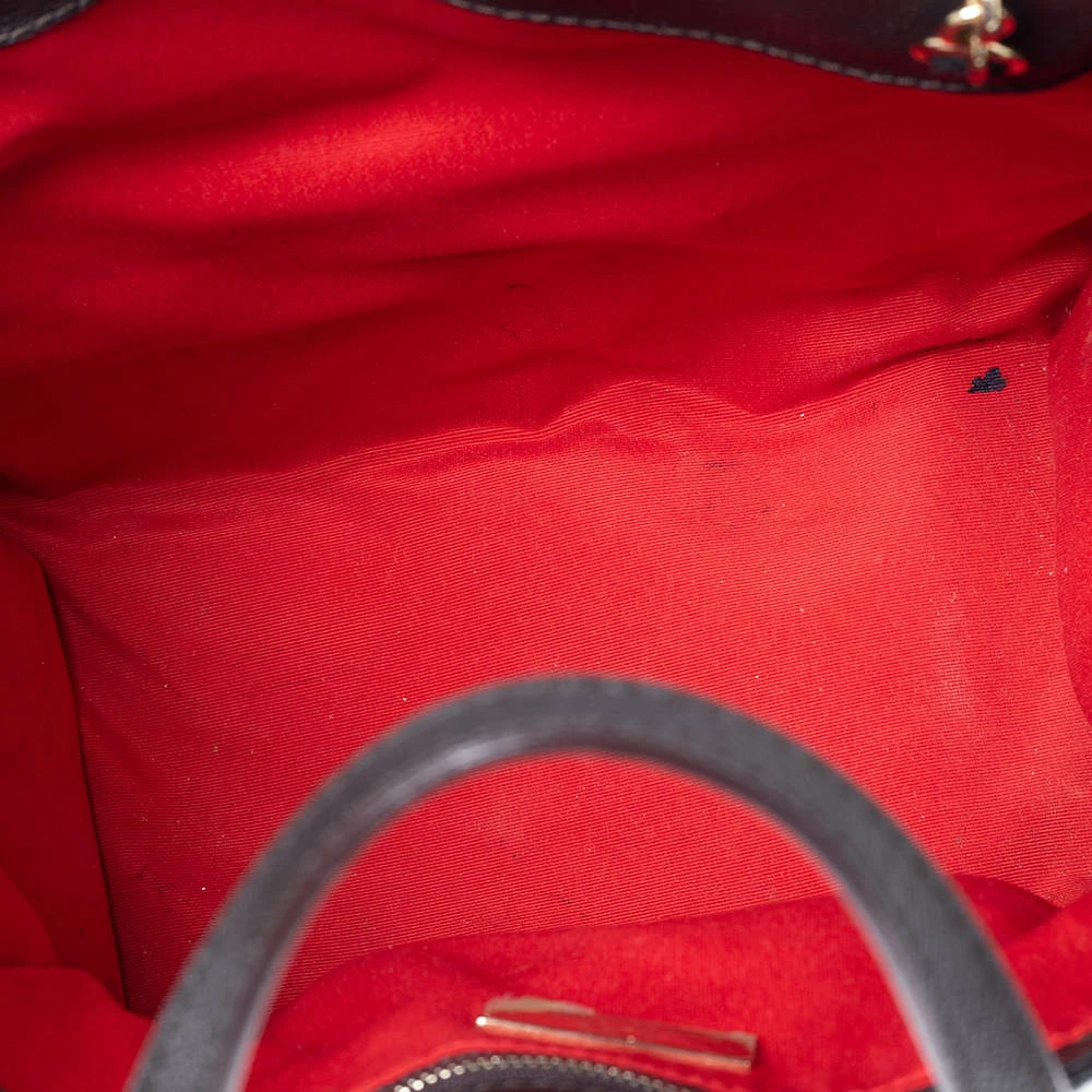 Carolina Herrera Brown Signature Coated Canvas Front Pocket Tote Women