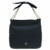 Carolina Herrera Black Leather Bow Hobo Women