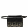 Carolina Herrera Black Monogram Leather Belt Bag Women