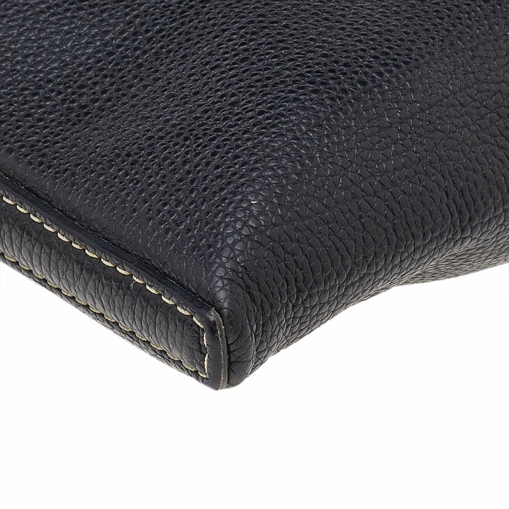 Carolina Herrera Black Leather Crossbody Bag Women