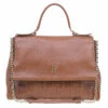 Carolina Herrera Brown Leather Minueto Flap Bag Women