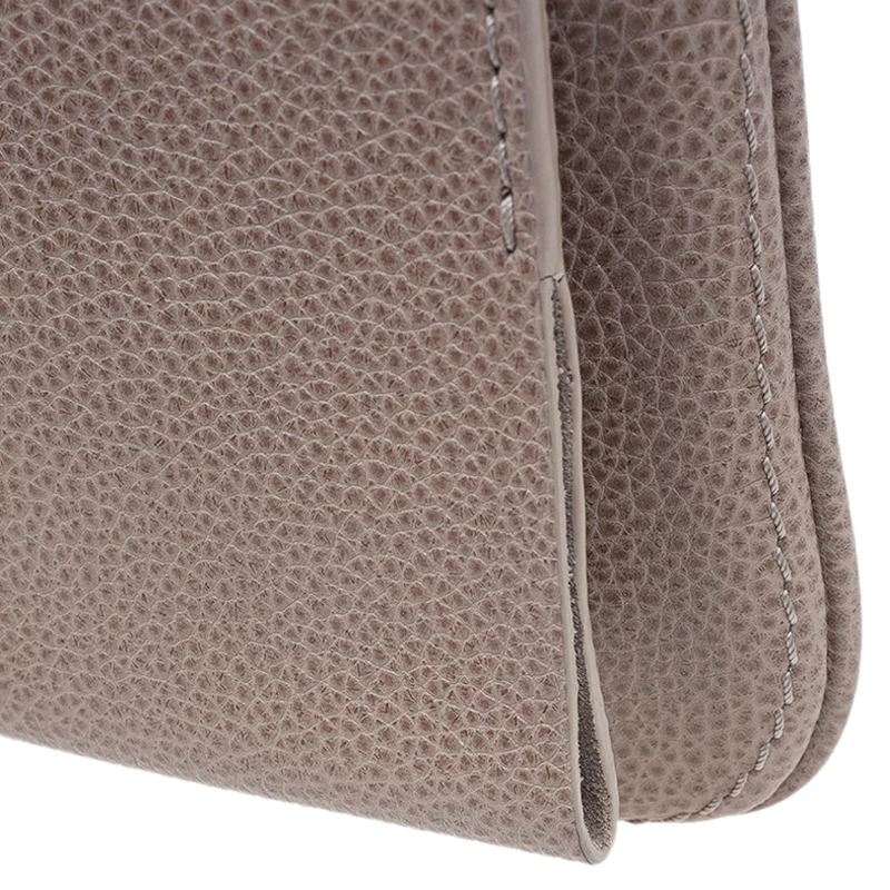 Carolina Herrera Beige Leather Chain Clutch Women