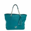Carolina Herrera Dark Green Leather Tassel Zip Tote Women